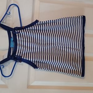 Girls shirt 10-12  blue and white
